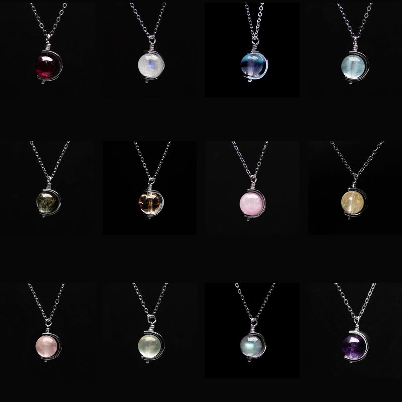 Zodiac Crystal Necklace Customized Gift - สร้อยคอ - คริสตัล หลากหลายสี