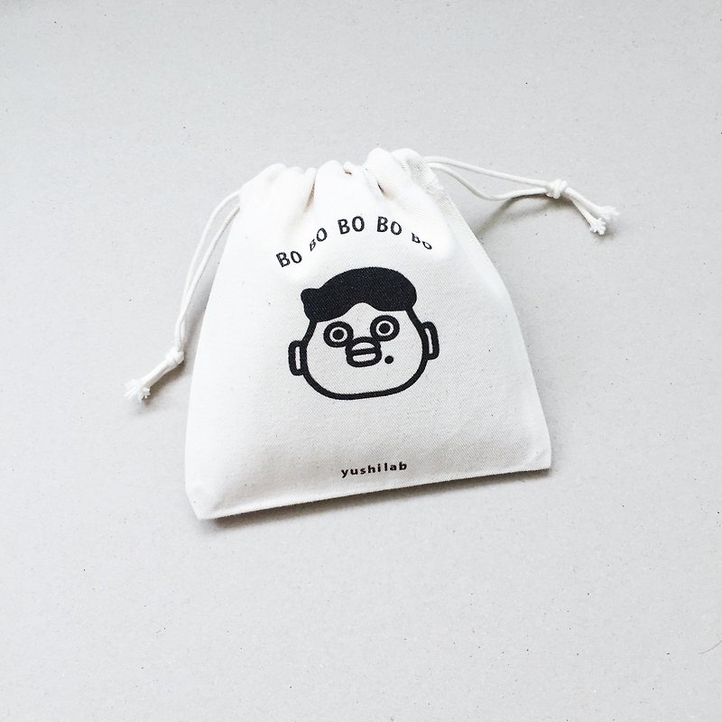 BO BO Bullets Small Canvas Thick Bunch Pockets Coin Pouch - Toiletry Bags & Pouches - Cotton & Hemp White