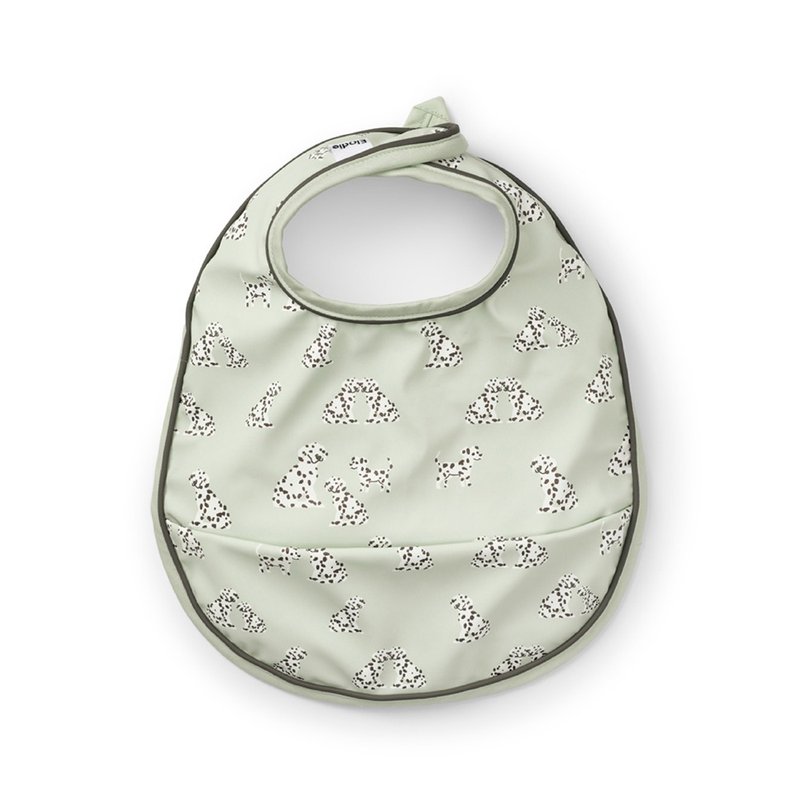 Elodie Details Baby Bib -  Darling Dalmatians - ผ้ากันเปื้อน - เส้นใยสังเคราะห์ สีเขียว