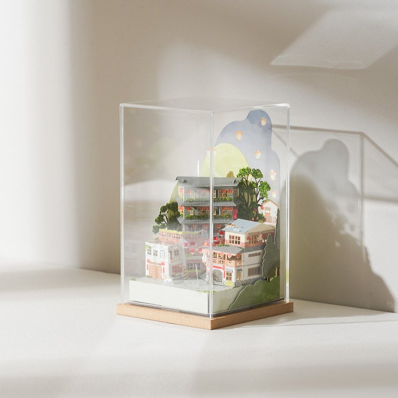 [Acrylic display box] Paper model suitable for 70x120mm collection paper landscape | Zhiyin Cultural and Creative - Wood, Bamboo & Paper - Wood Transparent