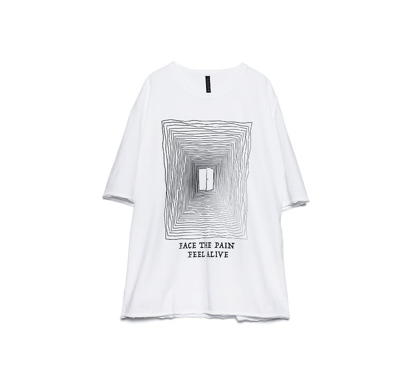 Face the Pain Tee-WHITE - Men's T-Shirts & Tops - Paper White