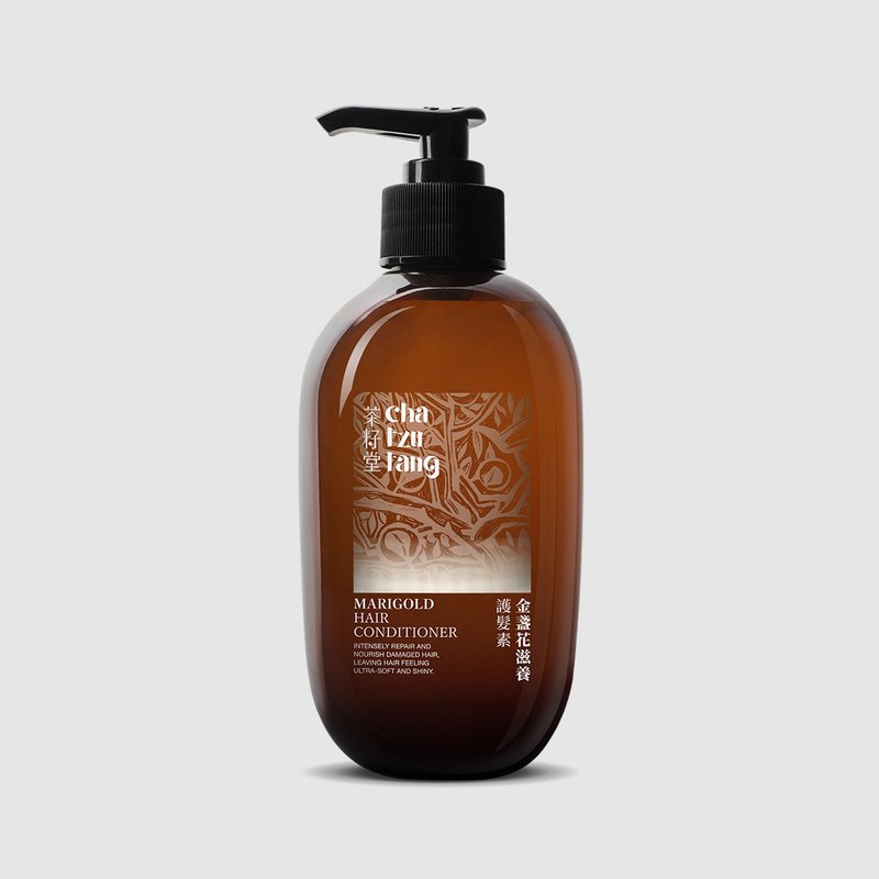 Tea Seed Church Calendula Nourishing Conditioner 330mL【Suitable for people with dyed and hot damaged hair and normal hair】 - Conditioners - Plants & Flowers 