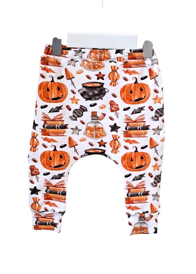 Halloween baby pants, Halloween baby costume, Halloween baby outfit, Pumpkin - กางเกง - ผ้าฝ้าย/ผ้าลินิน สีส้ม