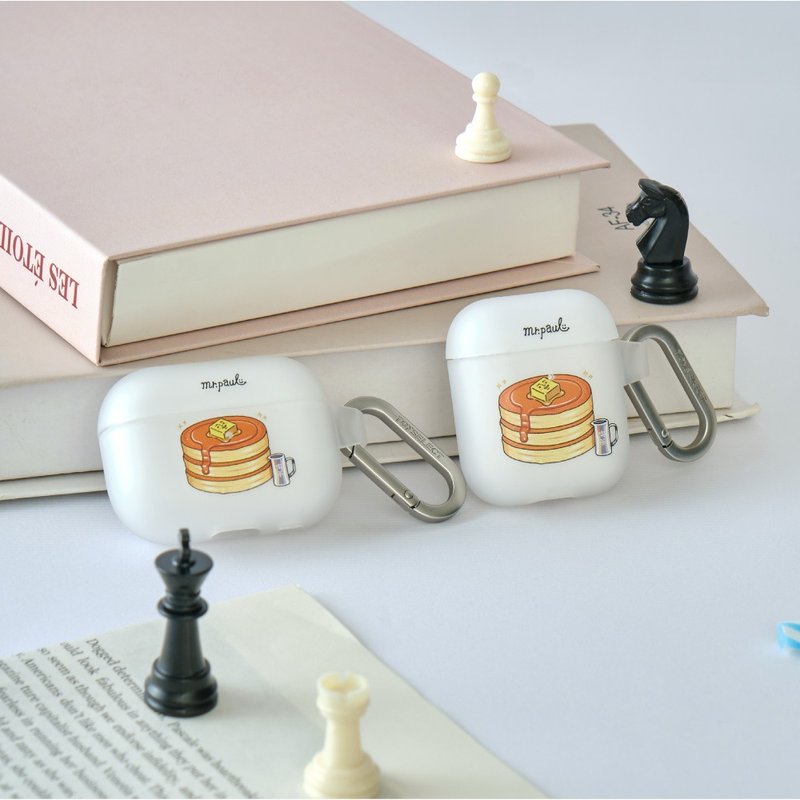 Mr. Paul Tea Shop Cream Waffle Strong Anti-fall AirPods Protective Case - ที่เก็บหูฟัง - พลาสติก หลากหลายสี