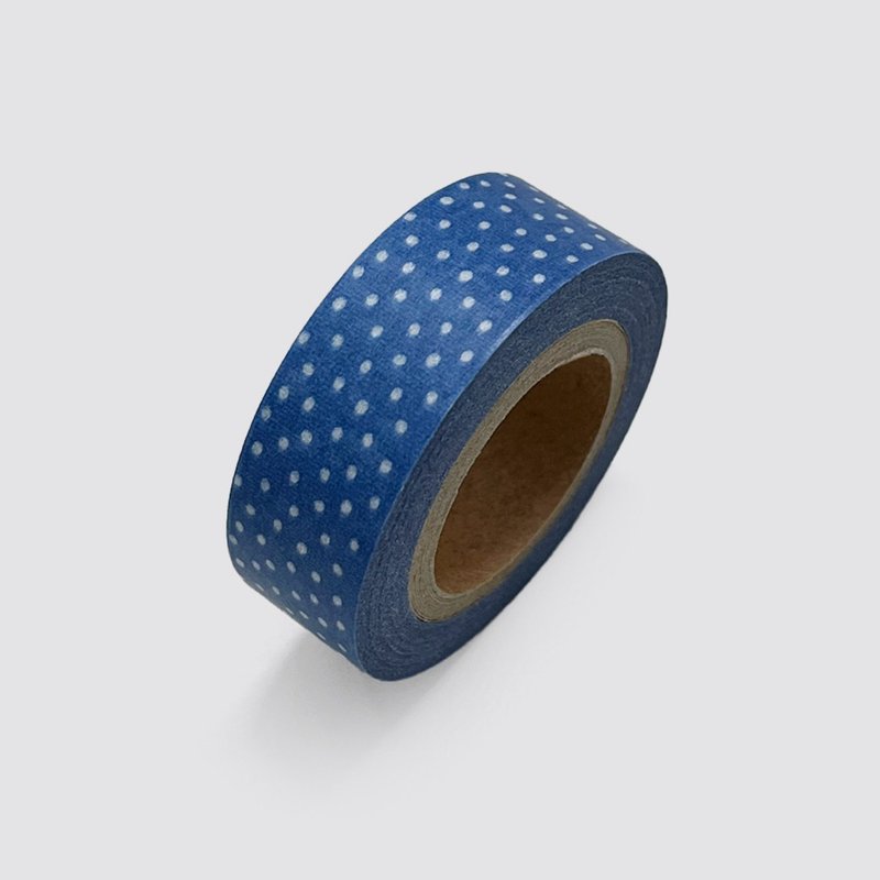 Jeans dot | Masking Tape - 紙膠帶/和紙/PET - 紙 藍色
