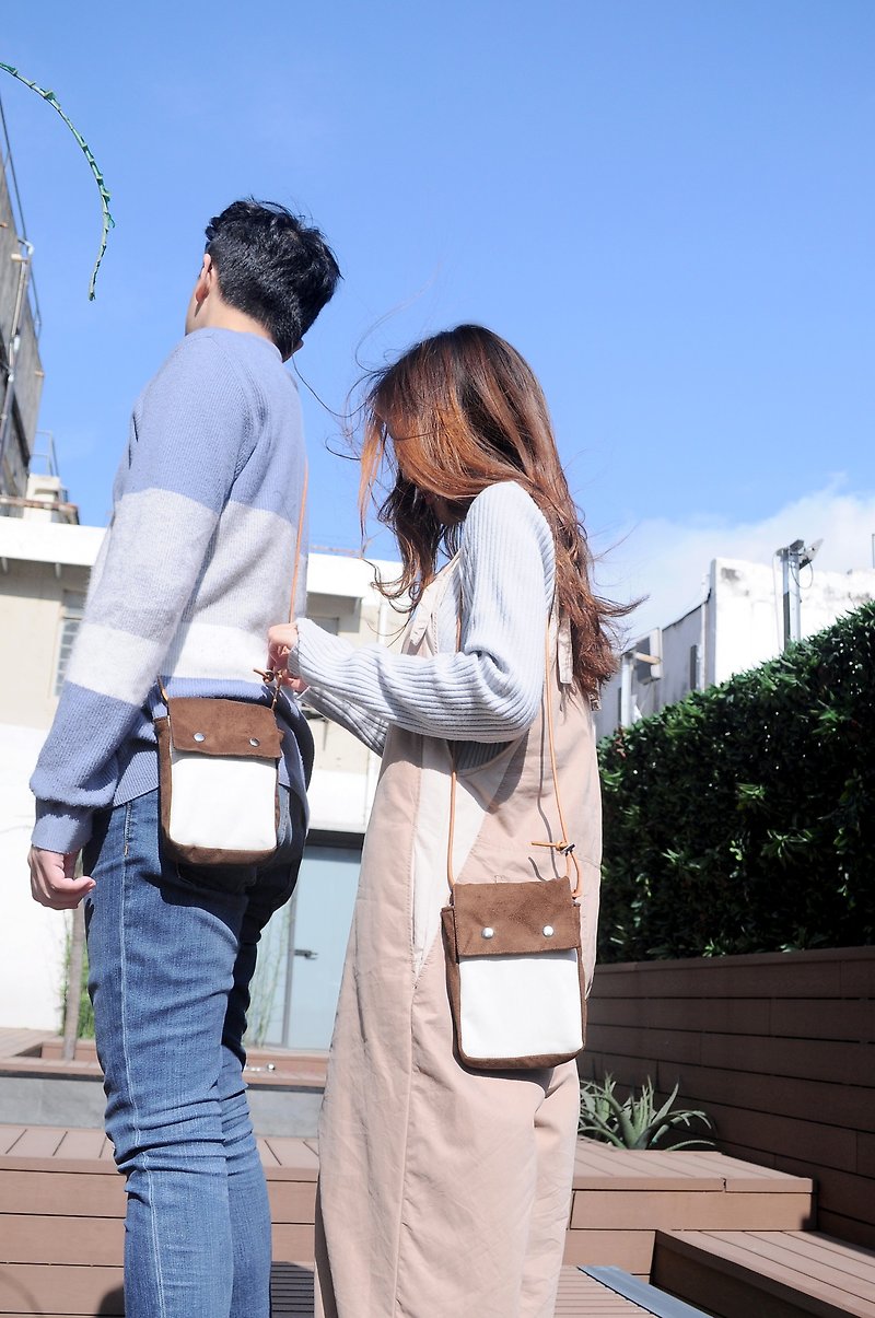 Chocolate milk Mini Bag(Crossbody Bag/Shoulder Bag) - Messenger Bags & Sling Bags - Other Man-Made Fibers Brown
