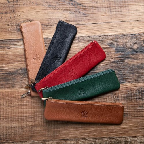 Leather Goods Shop Hallelujah 真皮小筆袋 S尺寸 柔軟植鞣革 鉛筆盒 真皮 植物鞣製