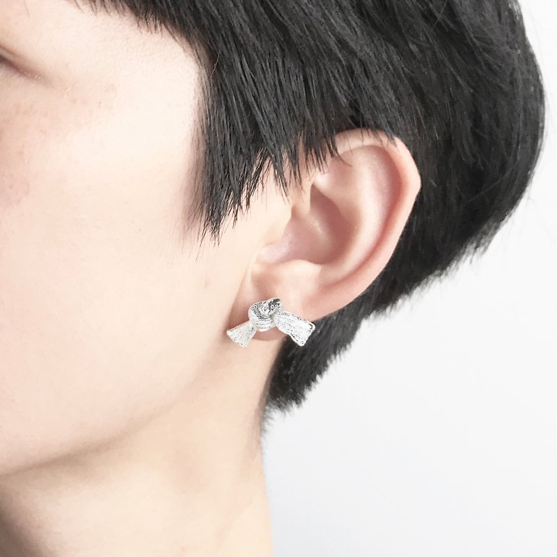 流蘇耳環 Tassel Earring 925純銀 - 耳環/耳夾 - 其他金屬 銀色