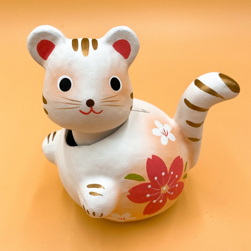 [Lucky Stems and Lucky Stems] Cute Little Lucky Tiger Originated from the Lucky Stems and Zodiac Signs of Tiger - Items for Display - Paper White