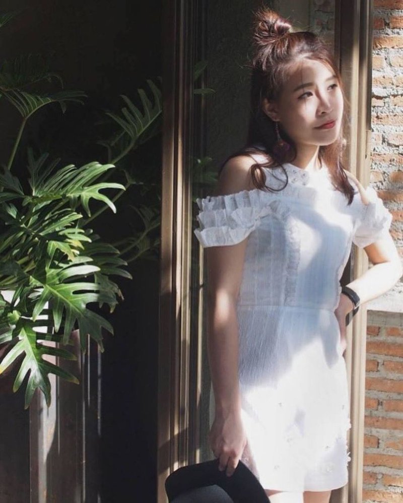 (SIZE:S) Pure Flower Jumpsuit - 吊帶褲/連身褲 - 棉．麻 