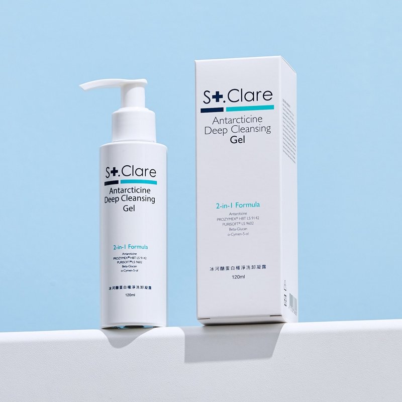 St.Clare 聖克萊爾 冰河醣蛋白極淨洗卸凝露120ml 洗卸二合一 - 臉部清潔/洗面乳/卸妝 - 其他材質 白色