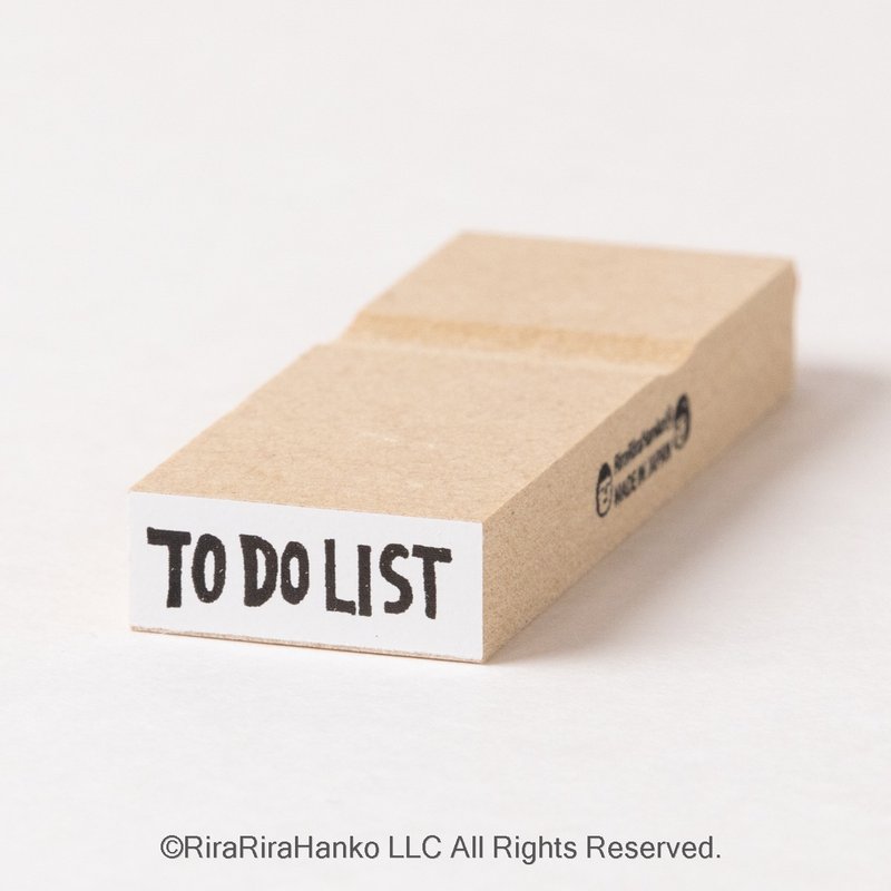 [TO DO LIST] English schedule letter stamp*8mmx20mm*Rubber stamp*R496_o - Stamps & Stamp Pads - Wood 