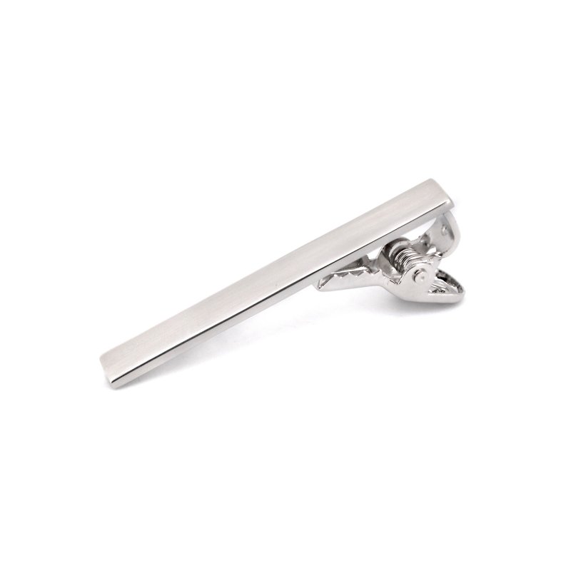 Plain Silver Tie Clip 4.5cm - Ties & Tie Clips - Aluminum Alloy Silver