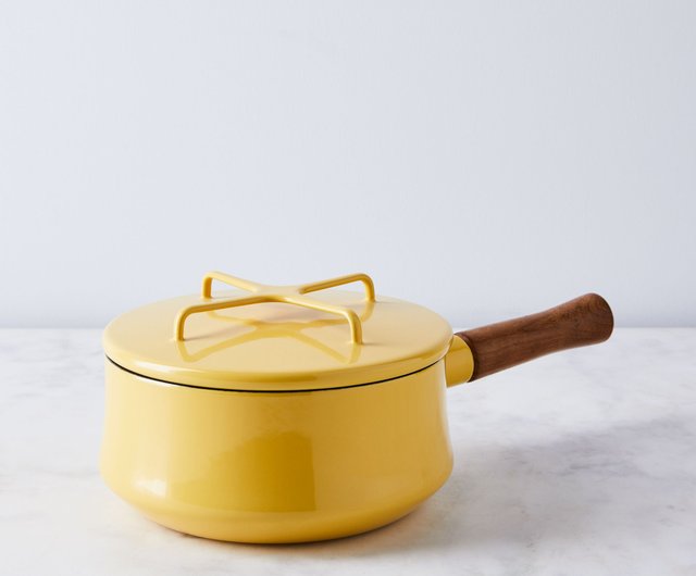 Classic Yellow Enamel Dansk, France Kobenstyle Dutch Oven Set