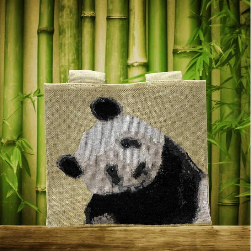 Loxe Panda 熊貓 - 手提包/手提袋 - 棉．麻 