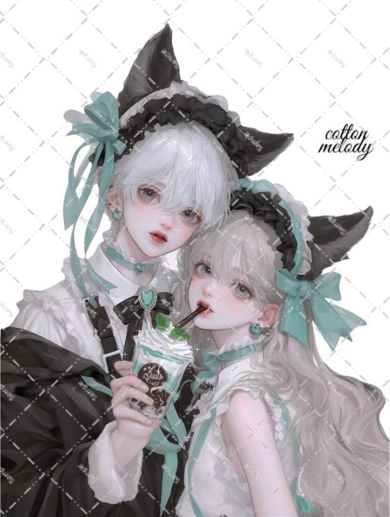 original sticker no.6631 人物ステッカー オリジナルステッカー 人物ステッカー 女の子ステッカー オリジナル人物ステッカー - 貼紙 - 紙 