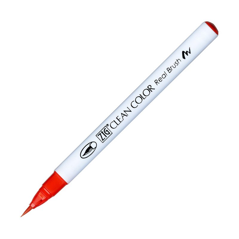 【Kuretake Japan Kuretake】ZIG Painted Brush Red - Other Writing Utensils - Plastic Red