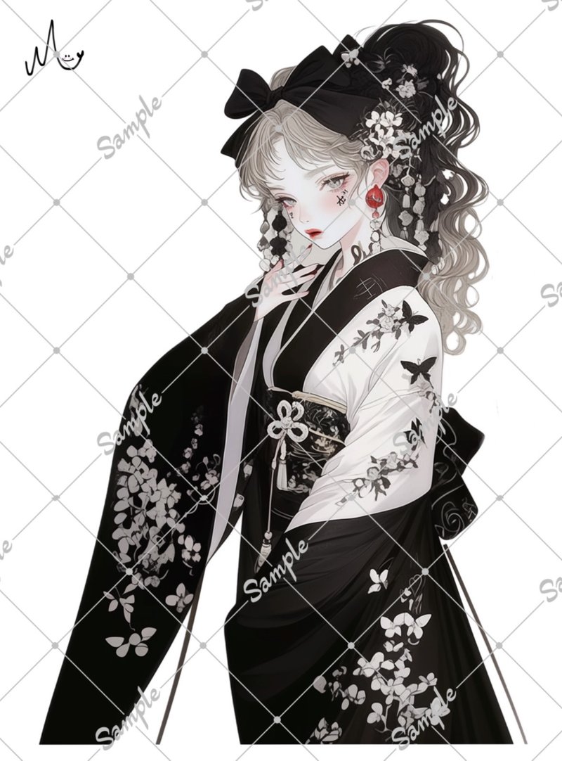 オリジナル人物ステッカー - 貼紙 - 紙 
