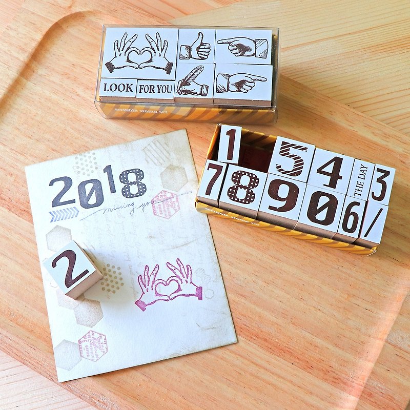 Date digital stamp set BWS-09 - Stamps & Stamp Pads - Other Materials 