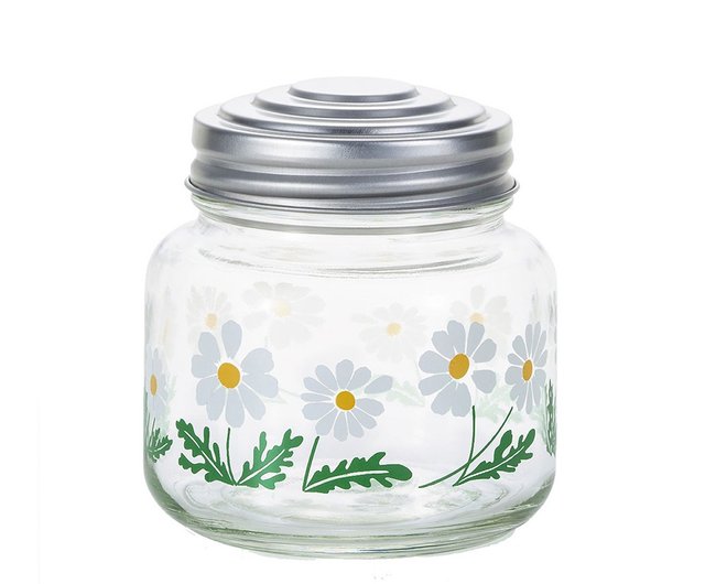 日本 津軽びいどろ 昭和レトロ 花柄キャンディポット / 全4種