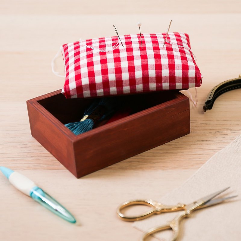 【Small Pin Cushion】Wooden Container | Xiu Crafts