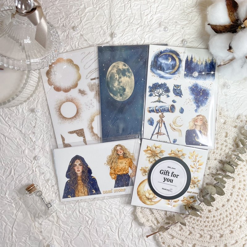 DDui store) GOLD FANTASY PACKAGE stickers pack - 貼紙 - 紙 
