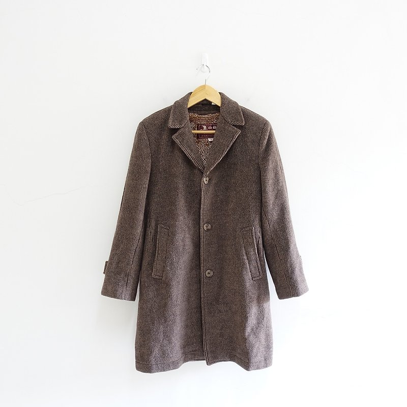 │Slowly│Vintage trench coat long coat 05│vintage.Retro.Art - Women's Blazers & Trench Coats - Wool Multicolor