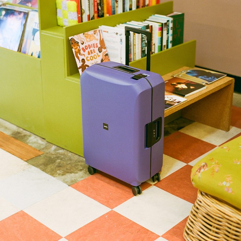 【LOJEL】VOJA 21-inch PP frame trolley suitcase lavender purple - Luggage & Luggage Covers - Plastic Purple