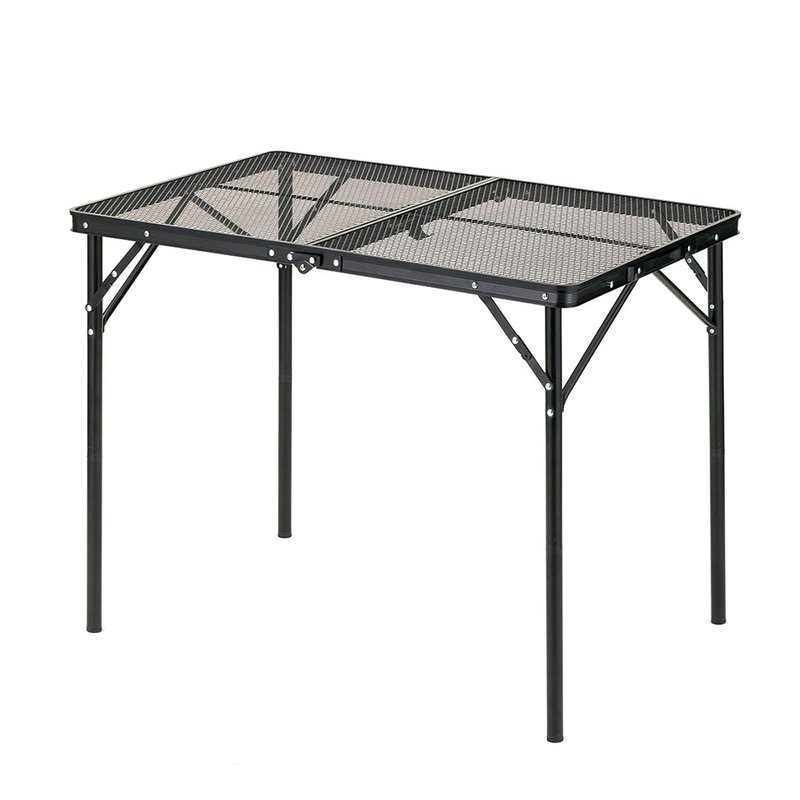 網面露營桌90 - 露營用品 - 其他金屬 黑色