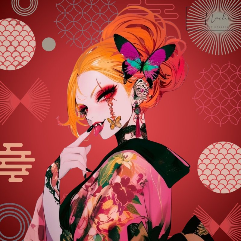 NaChiオリジナルステッカー【天井嘗】 - 貼紙 - 紙 粉紅色