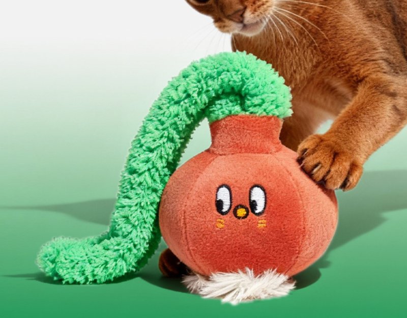 【小洋蔥】寵物發聲陪伴/磨牙耐咬玩具 - 貓/狗玩具 - 其他材質 多色