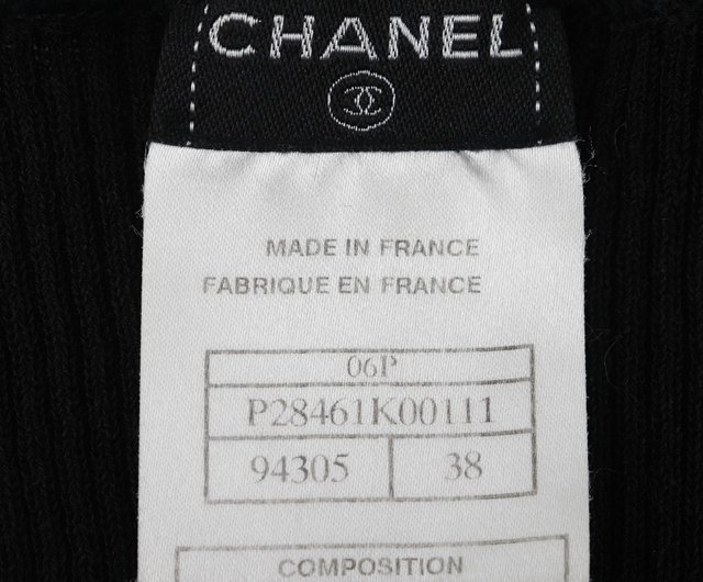 CHANEL - ꧁CHANEL ꧂カシミヤ×シルク ココマーク刺繍 半袖 リブニット ネイビー 日本直送】シャネル CHANEL 半袖 ニット ココマーク サマー