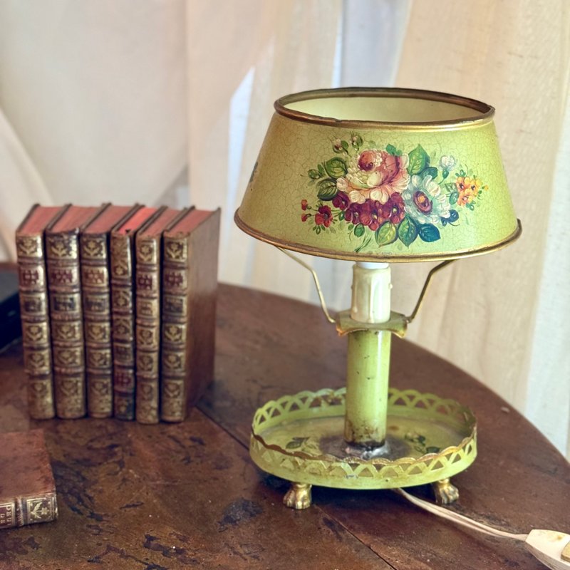 50466-絕美法國古董托勒畫桌燈 - 擺飾/家飾品 - 其他材質 