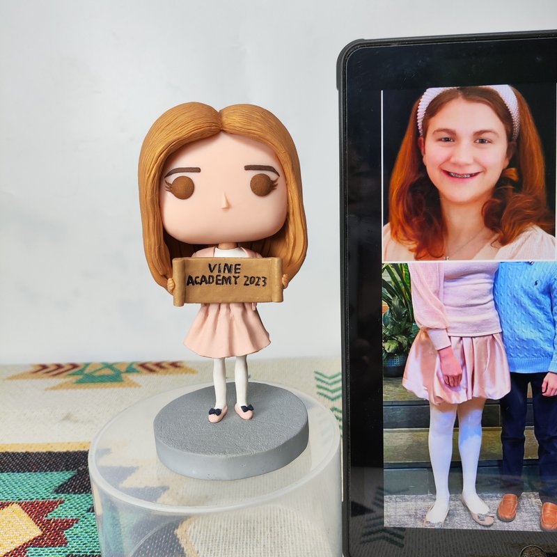 【客製化3D人像公仔】訂製手工Funko Pop男生朋友老公生日禮物 - 公仔/玩偶 - 黏土 多色