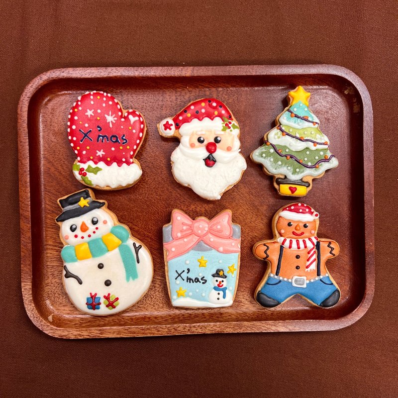 聖誕節糖霜餅乾-6片/組 - 手工餅乾 - 新鮮食材 