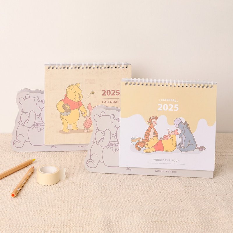 2025 Disney Winnie the Pooh Desk Calendar-Disney Disney Genuine Cartoon Diary Calendar - Calendars - Paper Multicolor