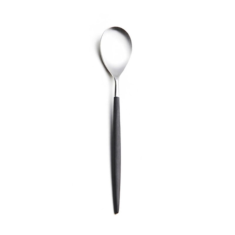 葡萄牙 Cutipol  MIO  黑銀  點心匙 - 刀叉/湯匙/餐具組 - 不鏽鋼 黑色