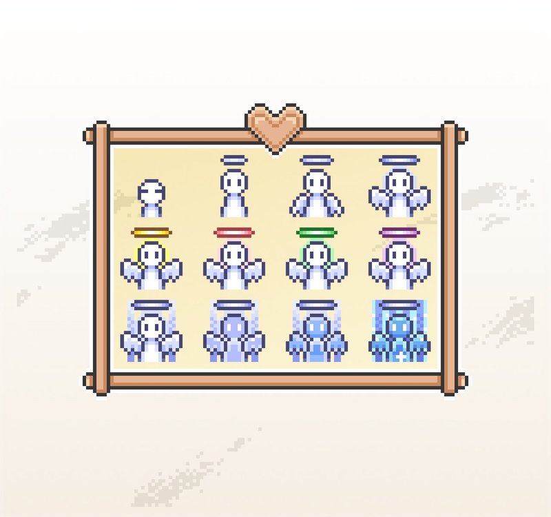 Twitch訂閱者徽章及小奇點徽章/忠誠徽章/像素天使 - Logo 設計/圖案設計 - 其他材質 