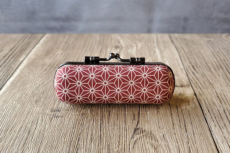 Wenqing type Japanese handle hemp leaf / red type stamp box mouth gold lipstick box earphone box - Stamps & Stamp Pads - Cotton & Hemp 