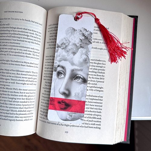 Design Atelier Article Unique Premium Quality Handmade Paper Bookmark Dreamer in Red.