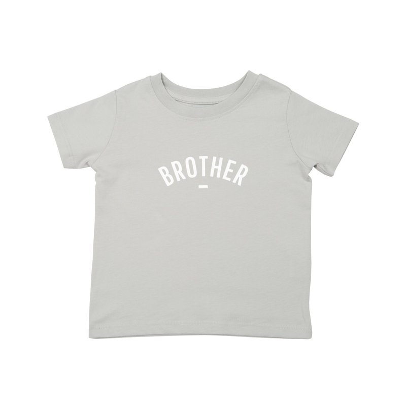 British Bob & Blossom brother brother gray cotton short-sleeved T-shirt - Tops & T-Shirts - Cotton & Hemp Gray