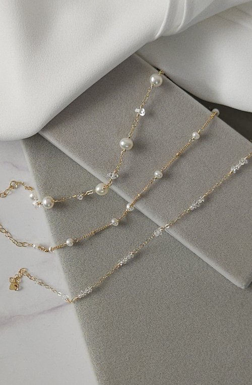 新品✳︎淡水真珠ブレスレット(14kgf) 14kgf一粒淡水パールブレスレット | Rita Crystals