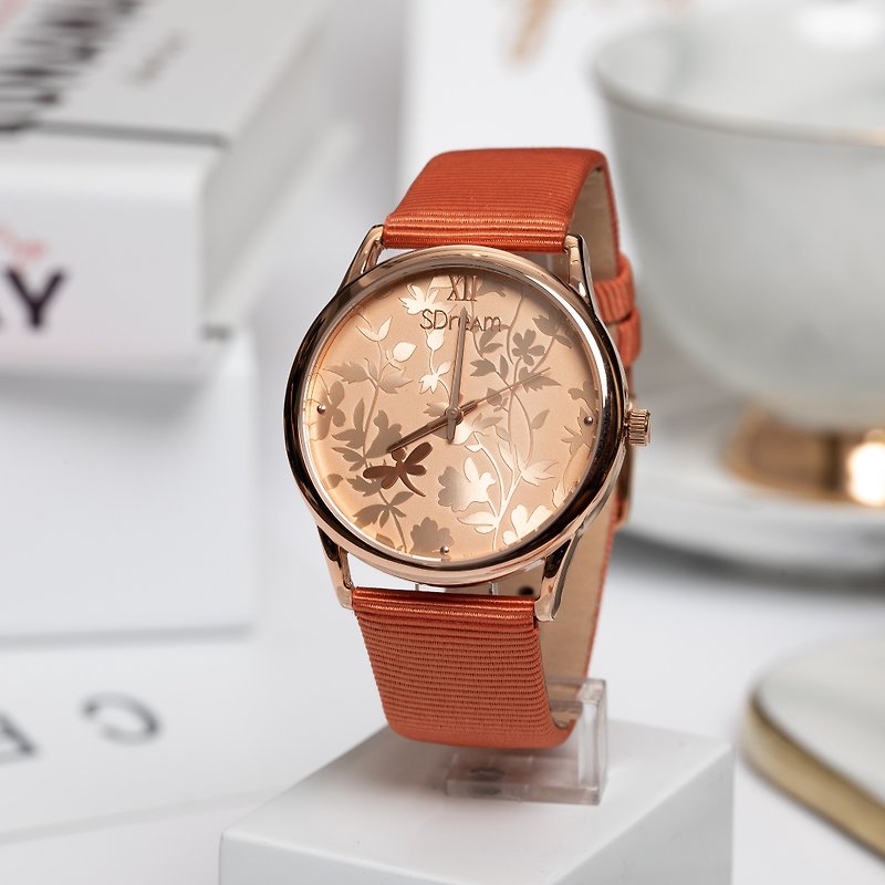 European style watch series - rose gold Milanese strap, warm and elegant - Women's Watches - Other Metals 