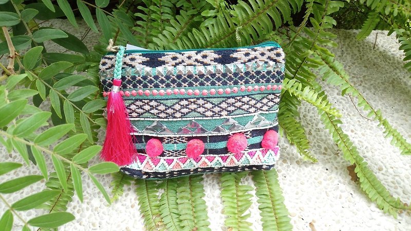 Clutch, cosmetic bag, sundries bag, storage bag - Toiletry Bags & Pouches - Cotton & Hemp 