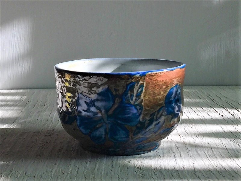 Blue Art Gardenia Sauce Soup Bowl_Ceramic Bowl