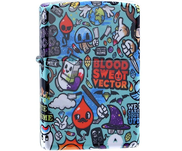 ZIPPO official flagship store] Hip trend graffiti windproof 