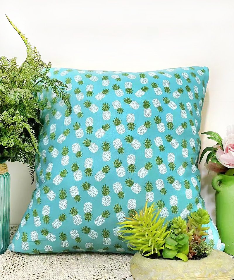 Nordic Style Lake Blue Pineapple Pattern Pillow Pillow Pillow Cushion Pillowcase