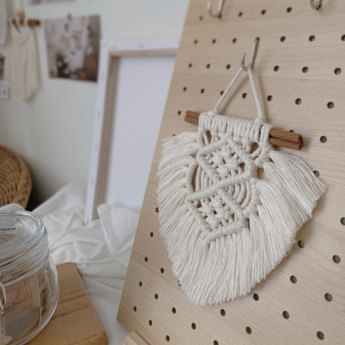 𝐚𝐧𝐧𝐢𝐞𝐞𝐢𝐧𝐧𝐚 |macrame studio Macrame 肉桂捲 波希米亞 編織 雙菱流蘇 小型掛飾