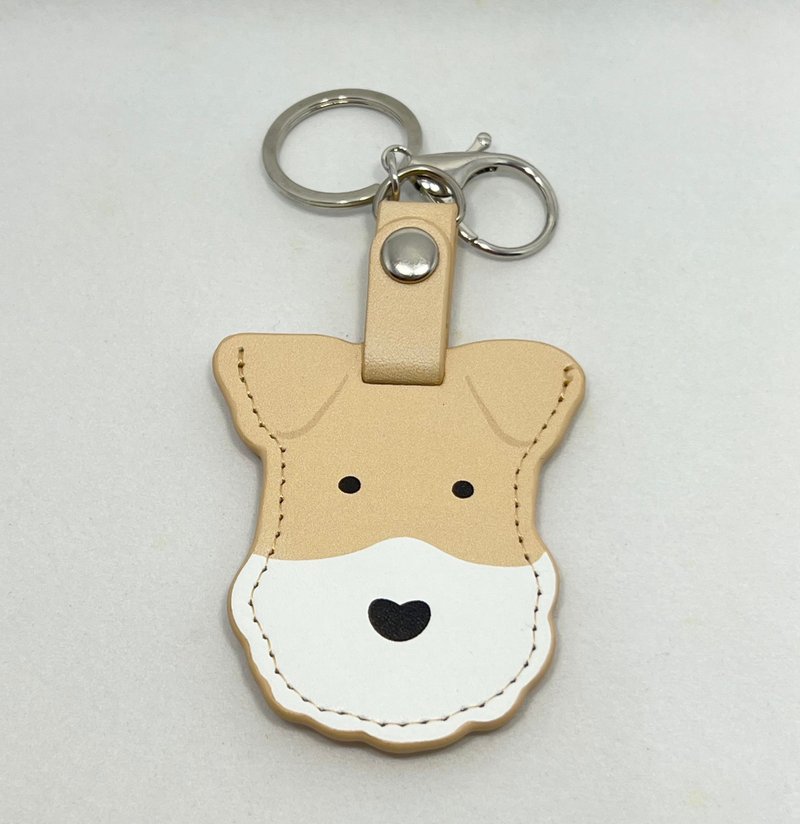 Wirefoxterrier style magnetic buckle cover - Badges & Pins - Faux Leather White