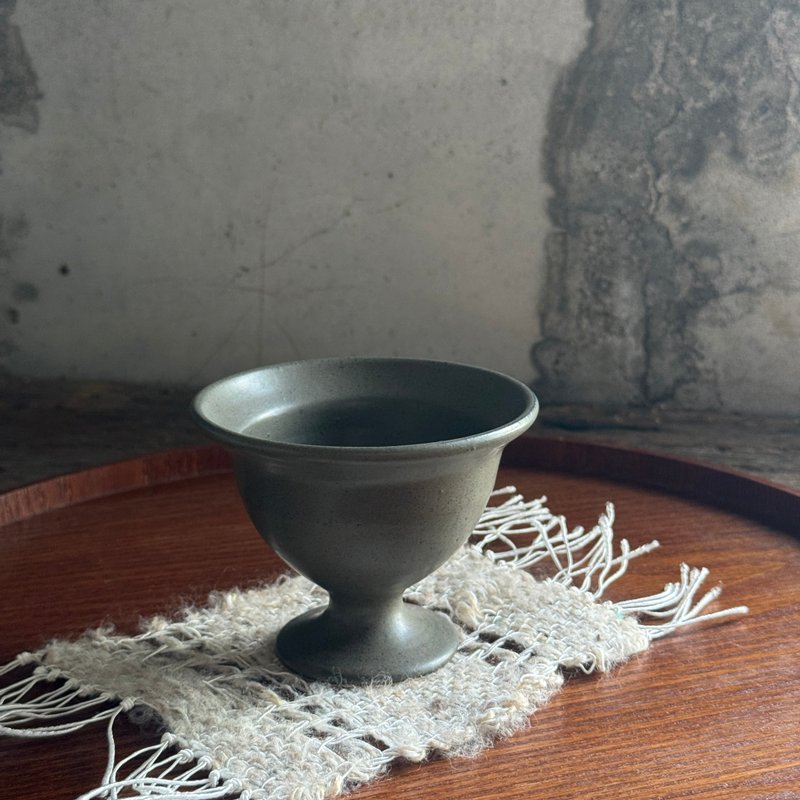 高腳甜點杯 - 其他杯子 - 陶 黑色